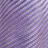 sergé hybride carbone/verre teinté violet 250g/m²
