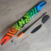 Hawk carbon déco vert/orange/bleu