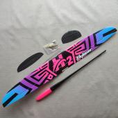 Hawk carbon déco Blue/pink neon