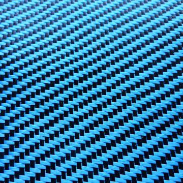 sergé hybride diolen/verre teinté bleu noir  250g/m²